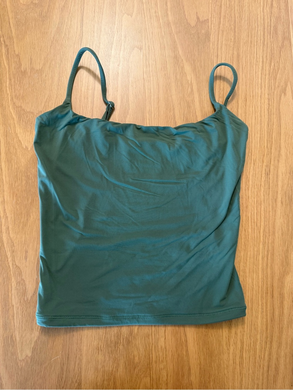 Amazon Forest Green Adjustable-Strap Camisole